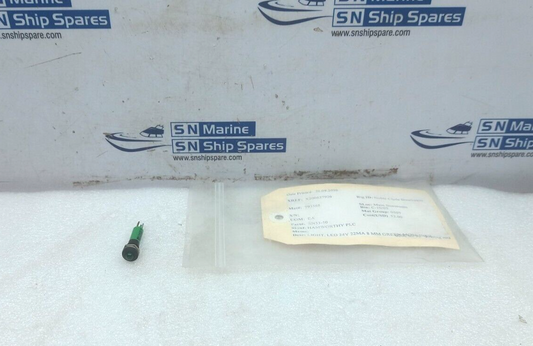 17-041351 Green Led Light 24V 22MA 8MM Hamworthy SN53-50 4PCs In Lot
