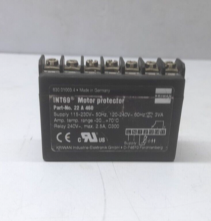 Kriwan INT69 Motor Protector 22 A 460 Motor Protection Re