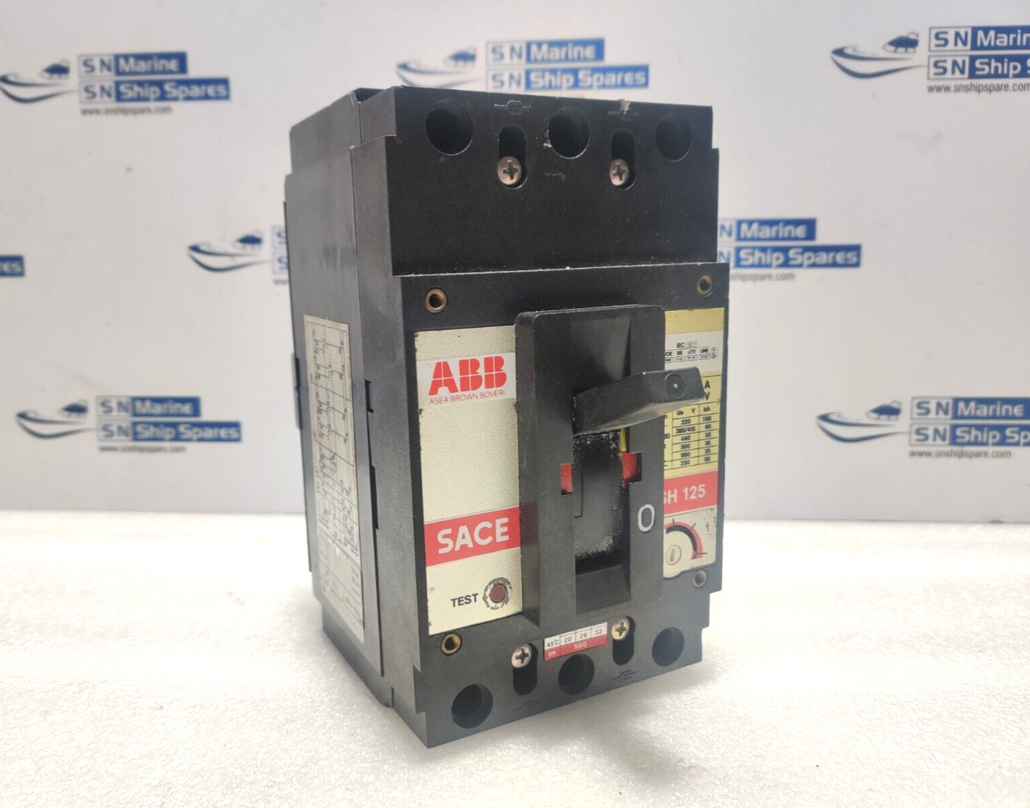 ABB SACE SH125 Circuit Breaker Iu= 125A Ue= 660V SH 125
