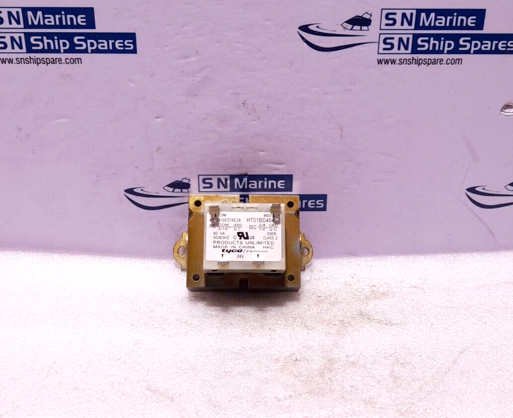 Tyco 4000A10E07AE28 Transformer Carrier HT01BD464 Pri 460V 40VA 5060HZ Sec 24VAC