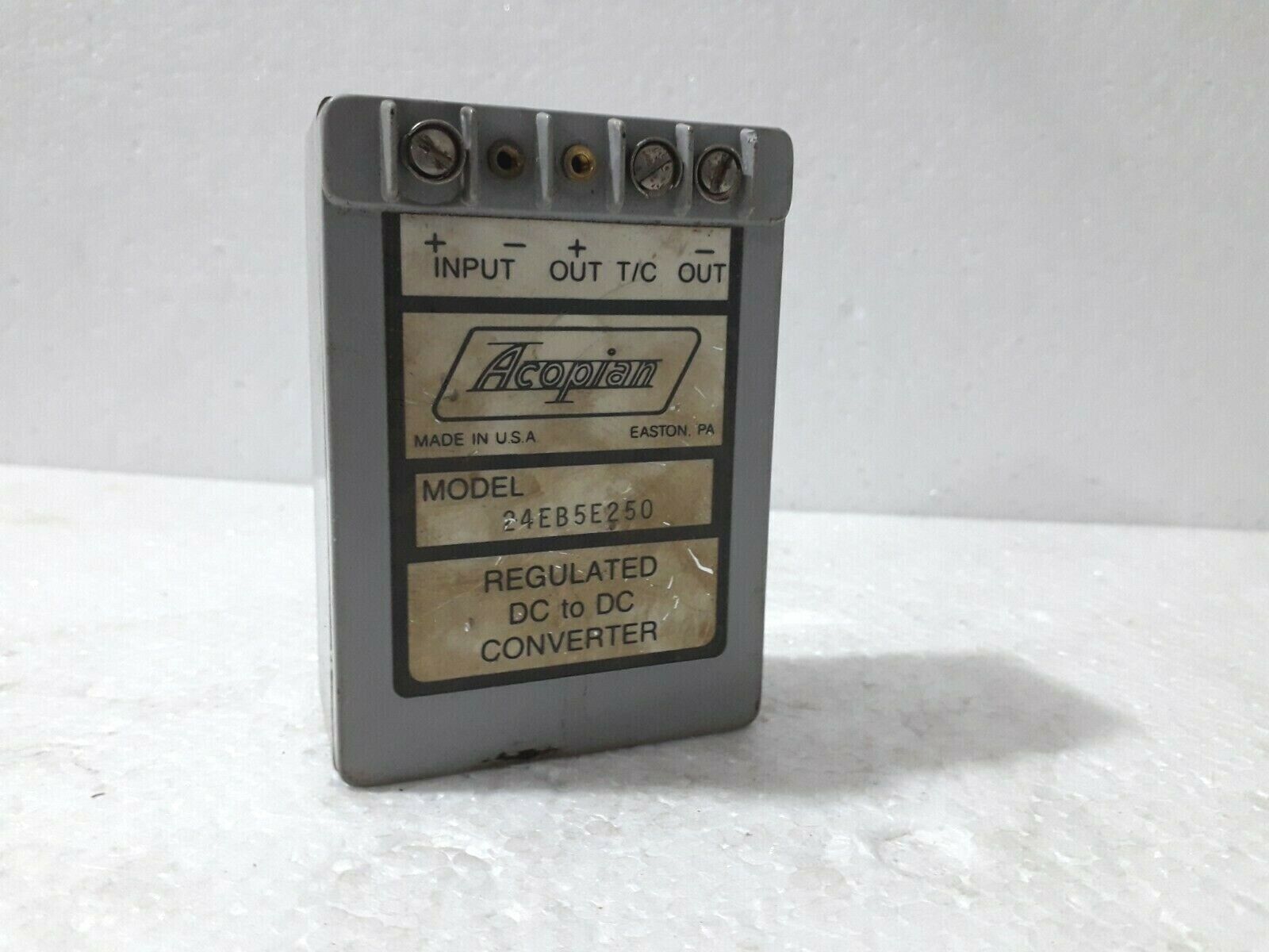 ACOPIAN 24EB5E250 REGULATED DC TO DC CONVERTER 