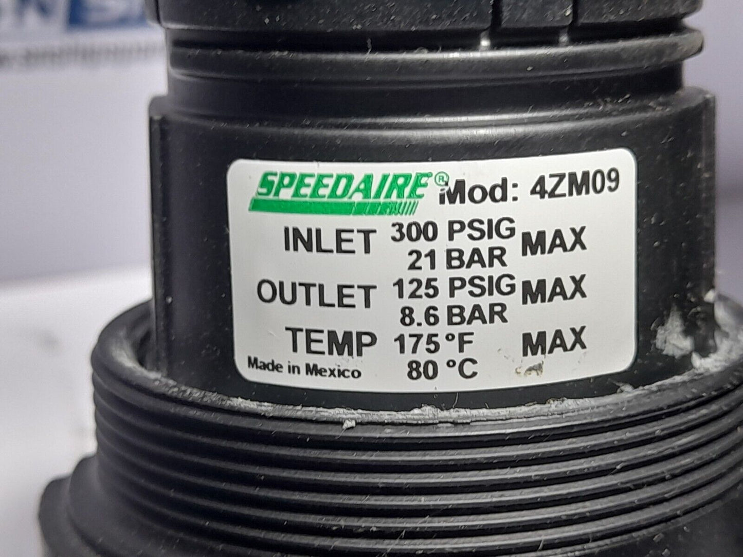 Speedair 4ZL99 Filter/Regulator/Lubricator 5 To 150 PSI 4ZL09 4ZM09 4ZL58