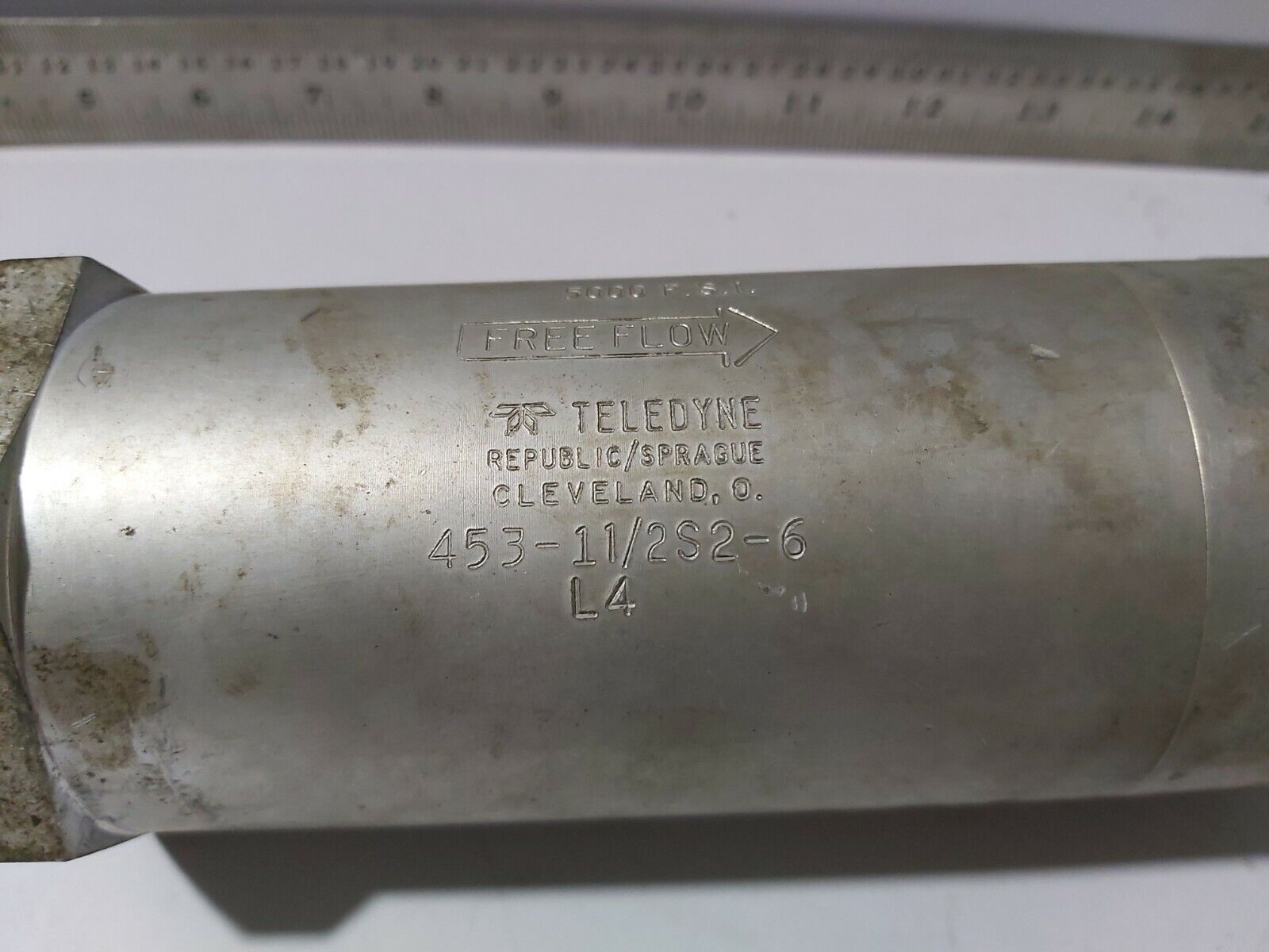 TELEDYNE 453-1 1/2 S2-6 CHECK VALVE 5000PSI