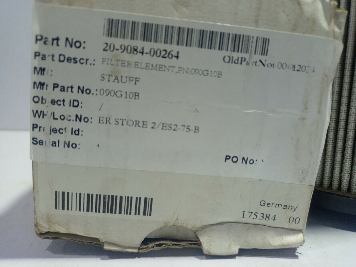 Stauff 090G10B Filter Element RE-090G10B/2 175384