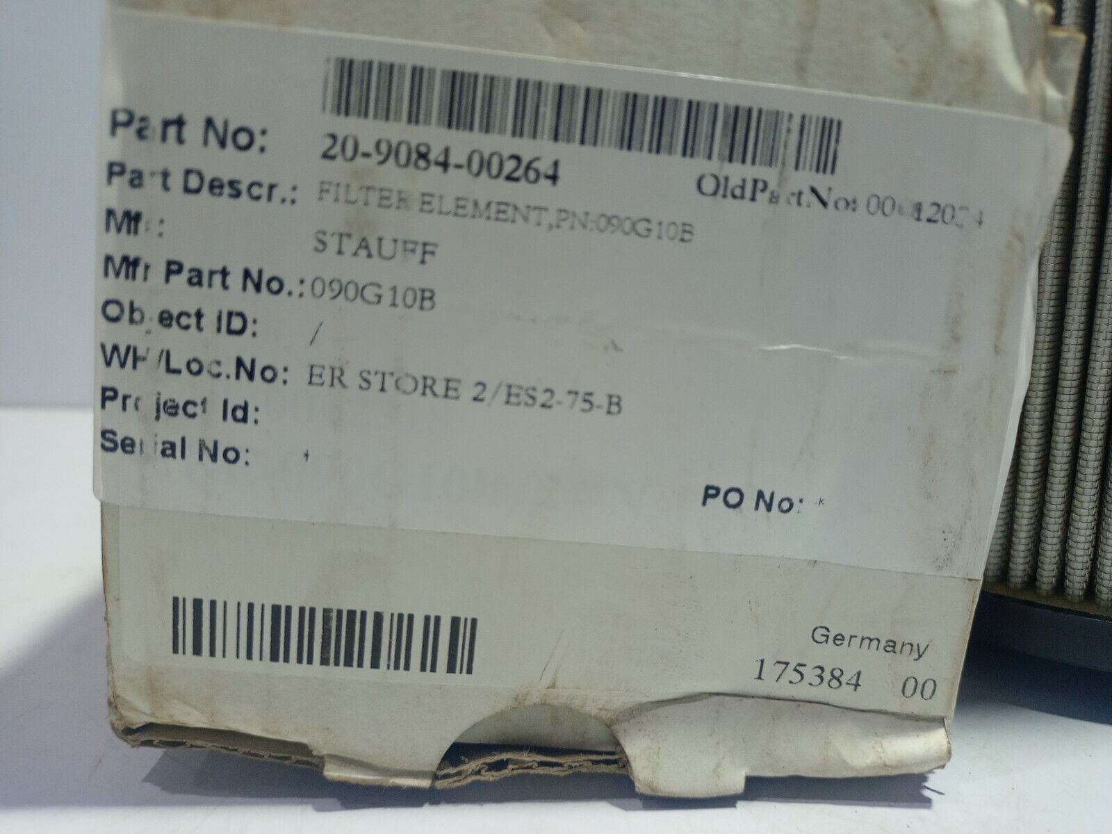 Stauff 090G10B Filter Element RE-090G10B/2 175384