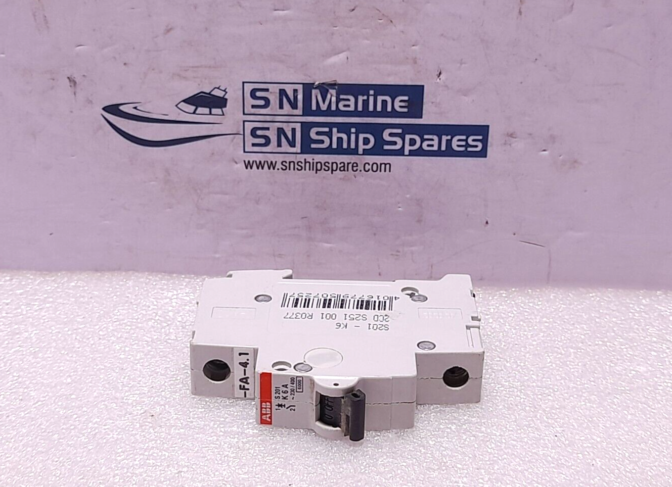 ABB S201-K6 Single Pole Circuit Breaker ~230/400 2CD S251 001 R0377 3PCs/Lot