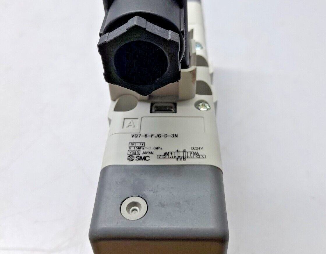 SMC VQ7-6-FJG-D-3N Solenoid Valve 0.15MPa~1.0MPa DC24V / VQ76FJGD3N