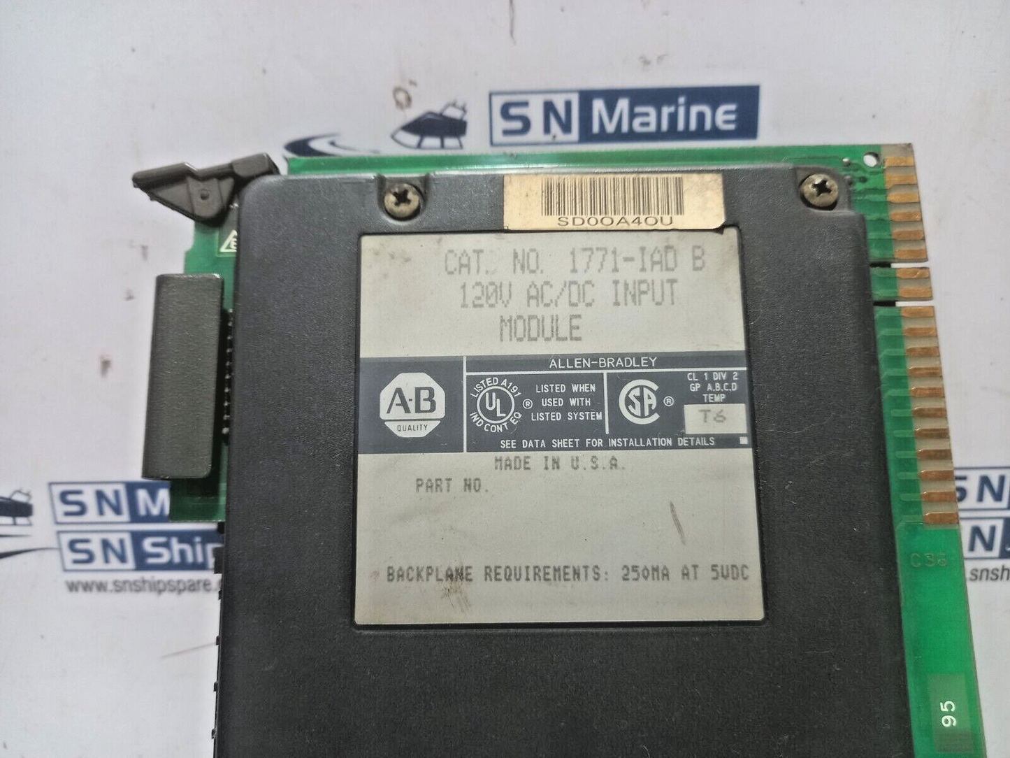 Allen Bradley 1771-IAD B 120V AC/DC Input Module 250MA At 5VDC