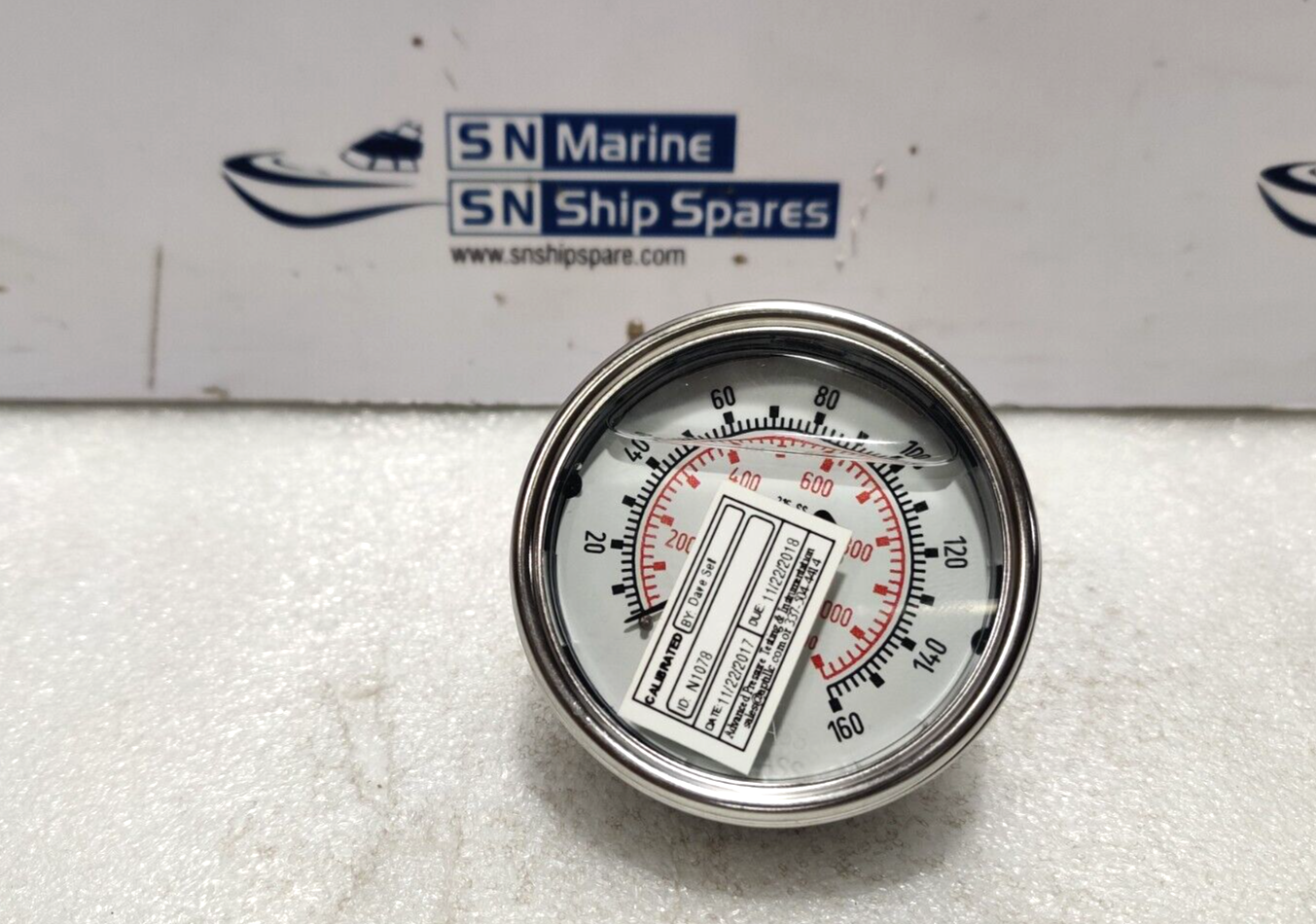 Wika 233.54 2.5” Liquid Filled Pressure Gauge 160Psi ¼” NPT CBM NOV 217021
