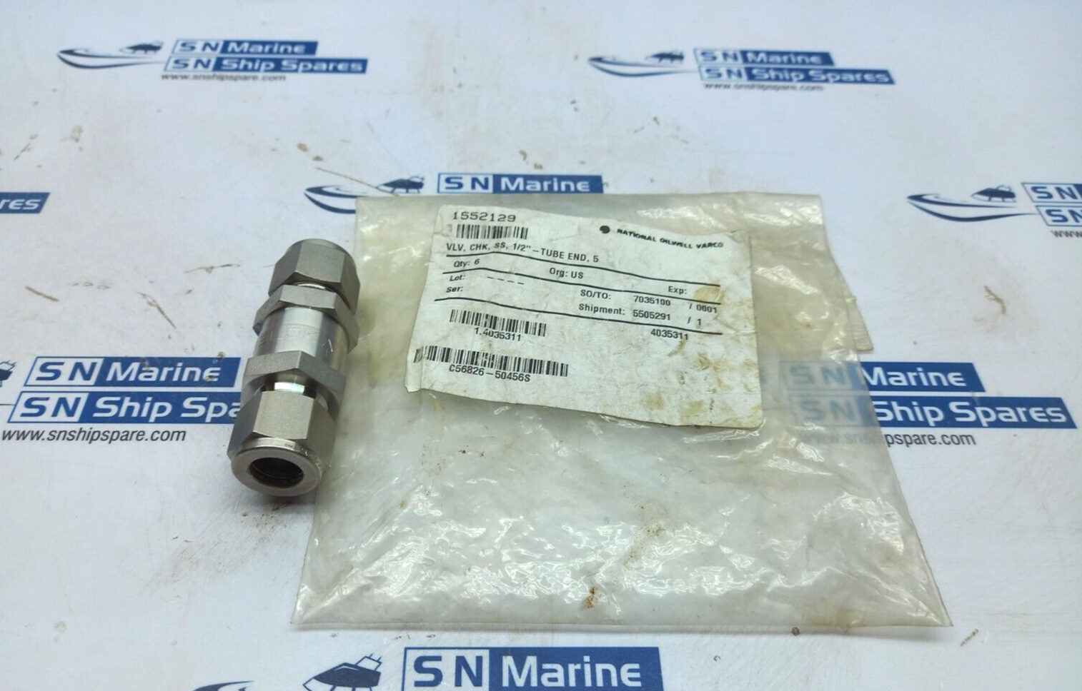 Swagelok SS-CHS8-EP-5 Check Valve 1/2 In NOV 1552129