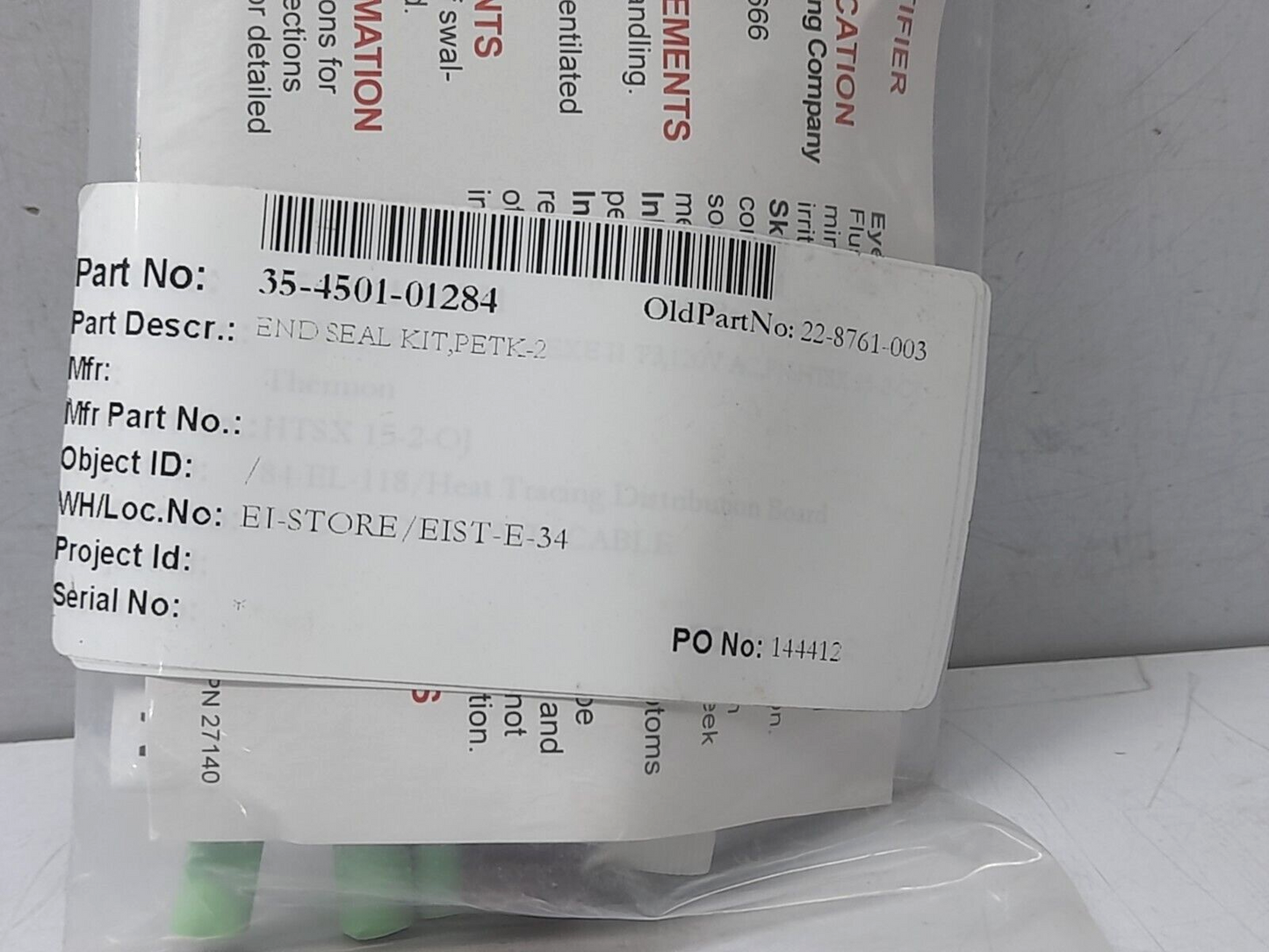 Thermon PETK-2 End Seal Kit for KSK, HTSX Kit, PETK-2 / HTSX 15-2-OJ