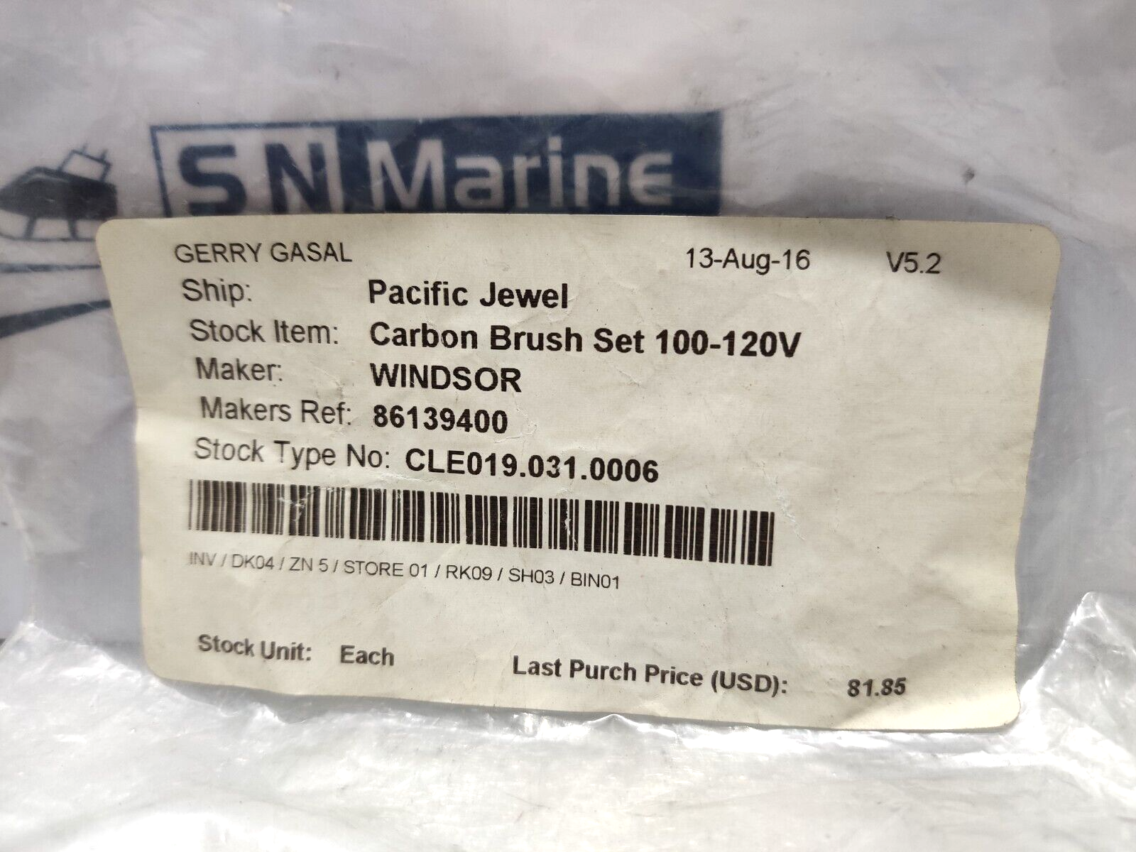 Windsor 86139400 Sensor Vaccum Motor 05117S Carbon Brush Set 100-120V 6 Pcs /Lot