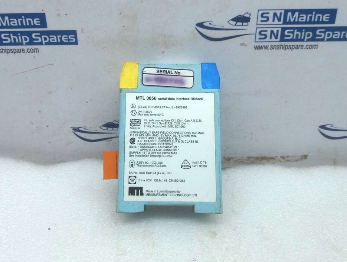 Measurement Technology MTL 3056 Serial-Data Interface RS232C