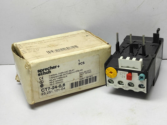 Sprecher Schuh CT7-24-0.6 Thermal Overload Relay CT7-24