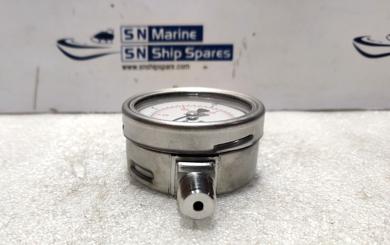 Wikai 232.50.063 Pressure Gauge 0-160Psi 1/4NPT Marsh J7652P