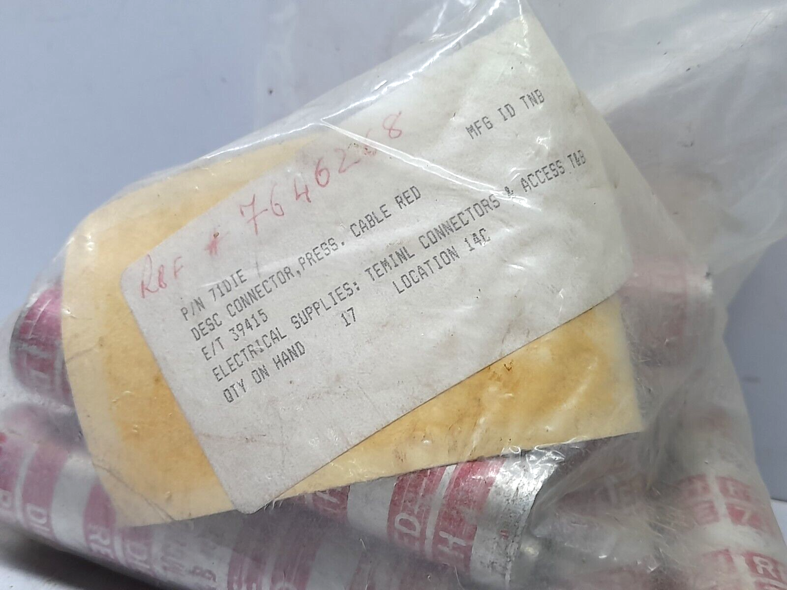 Thomas & Betts 71H DIE Red Cable Connector 71DIE - 12PCs/Lot