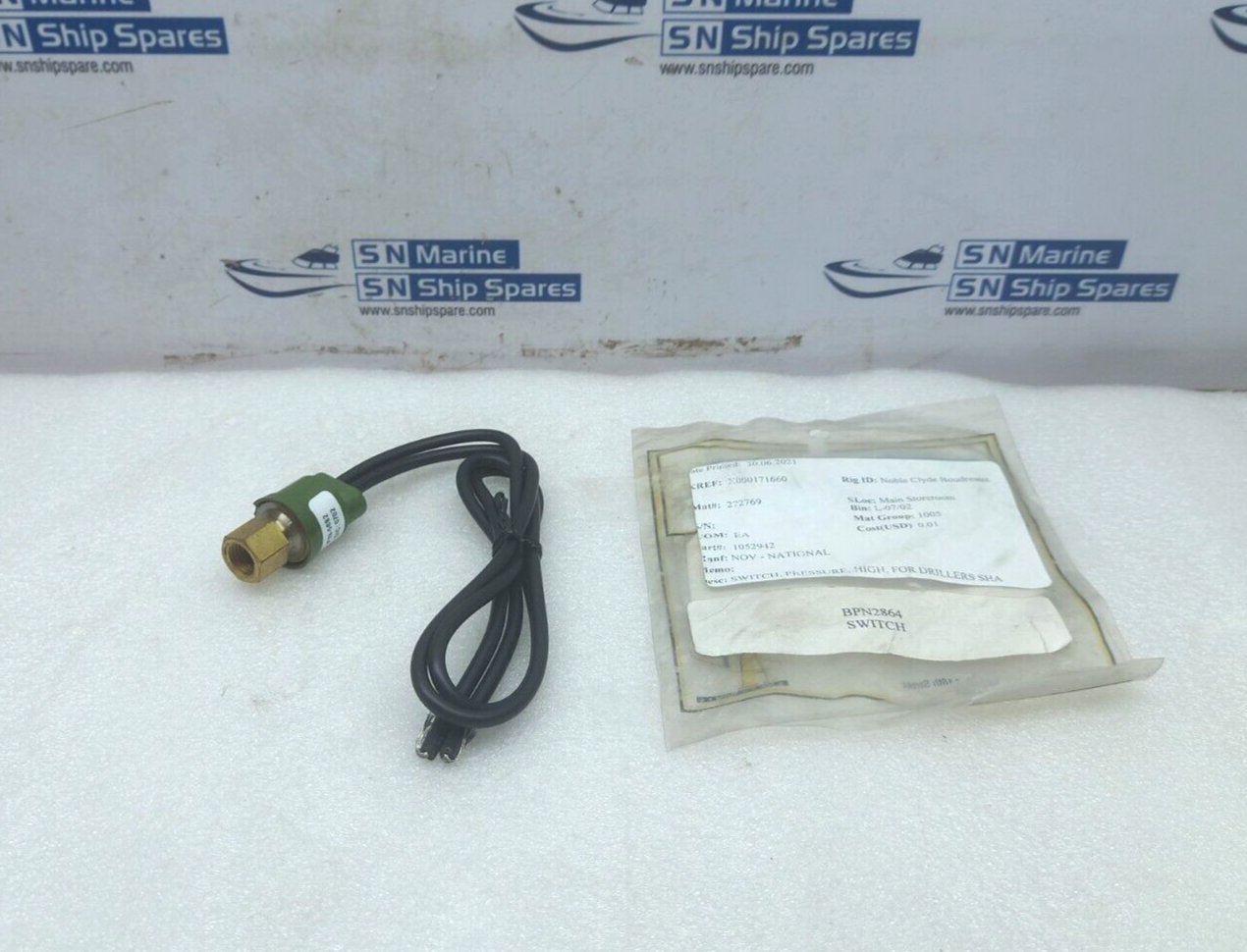 WILSPEC 5682 High Pressure Switch HS200-66-0006 PS-HP450-250 NOV 1052942
