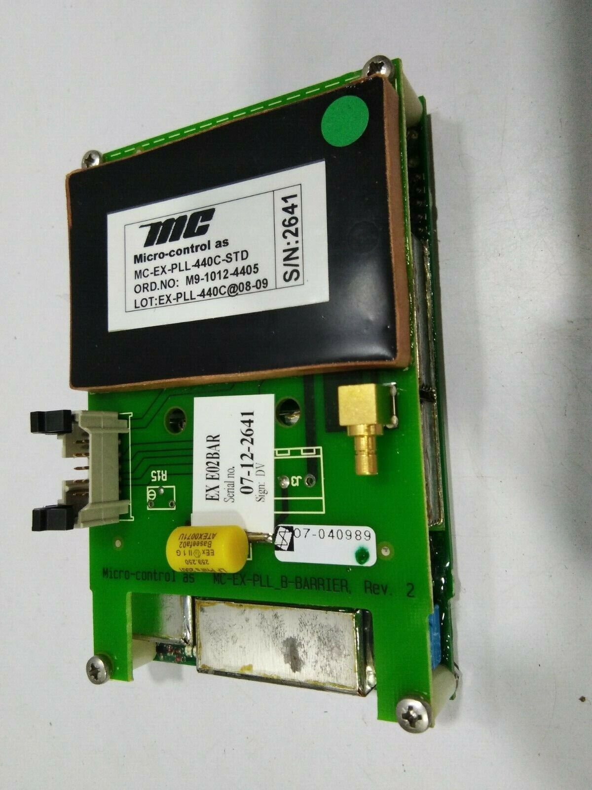 MICRO-CONTROL MC-EX-PLL-440C-STD MC-EX-PLL-B-BARRIER RADIO MODULE MODULE