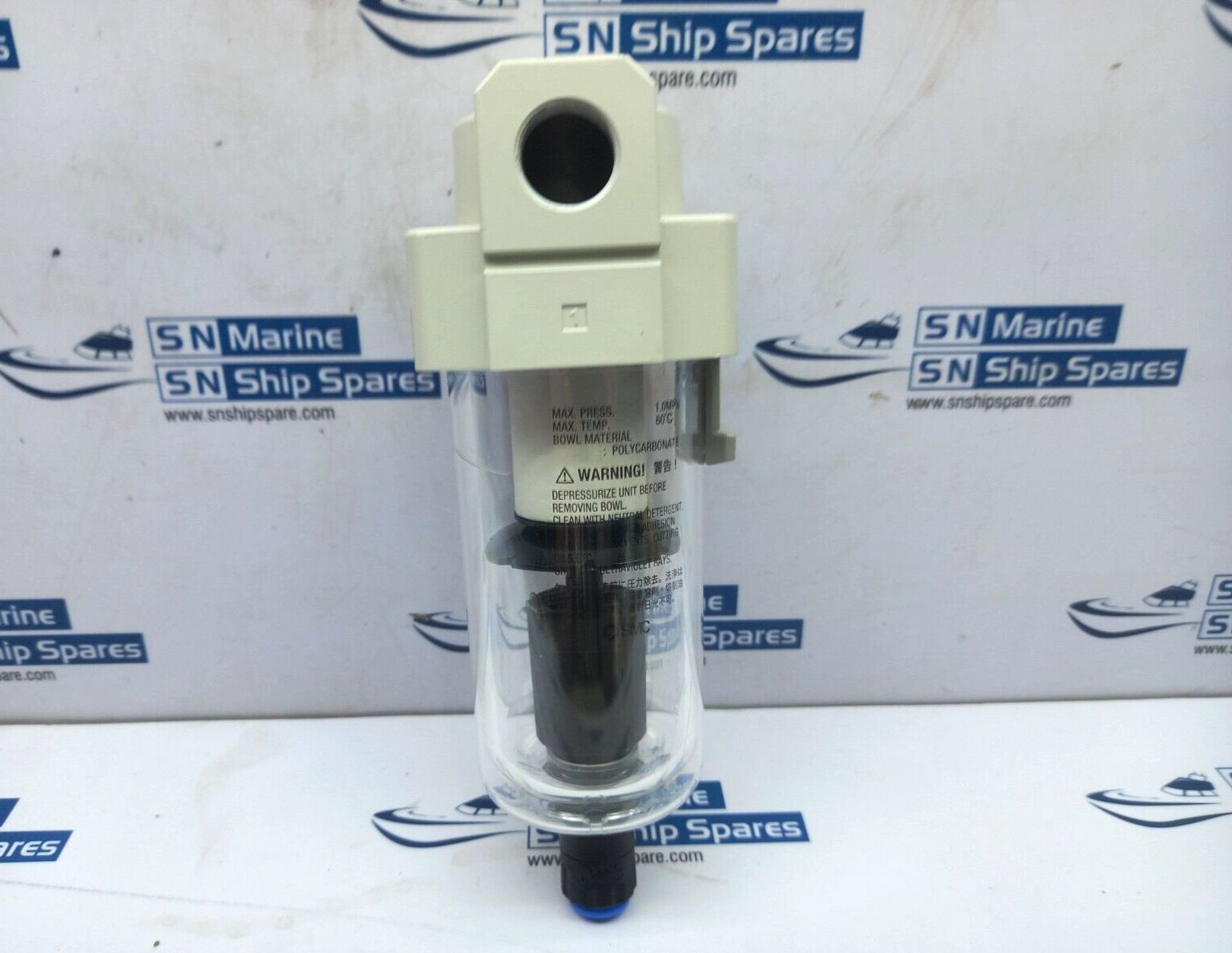 SMC AF40-F04D-A Air Line Filter 1/2 In Auto Drain 1.0MPa 60C