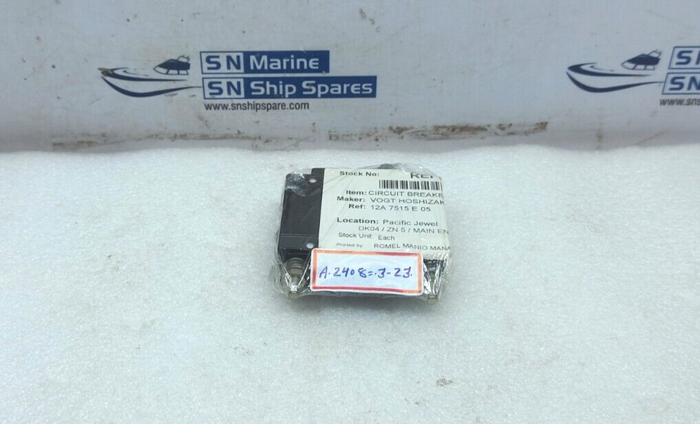 AIRPAX 65-302 3 F.L. Amps Max-250V Circuit Breaker Vogt Hoshizaki 12A 7515 E 05