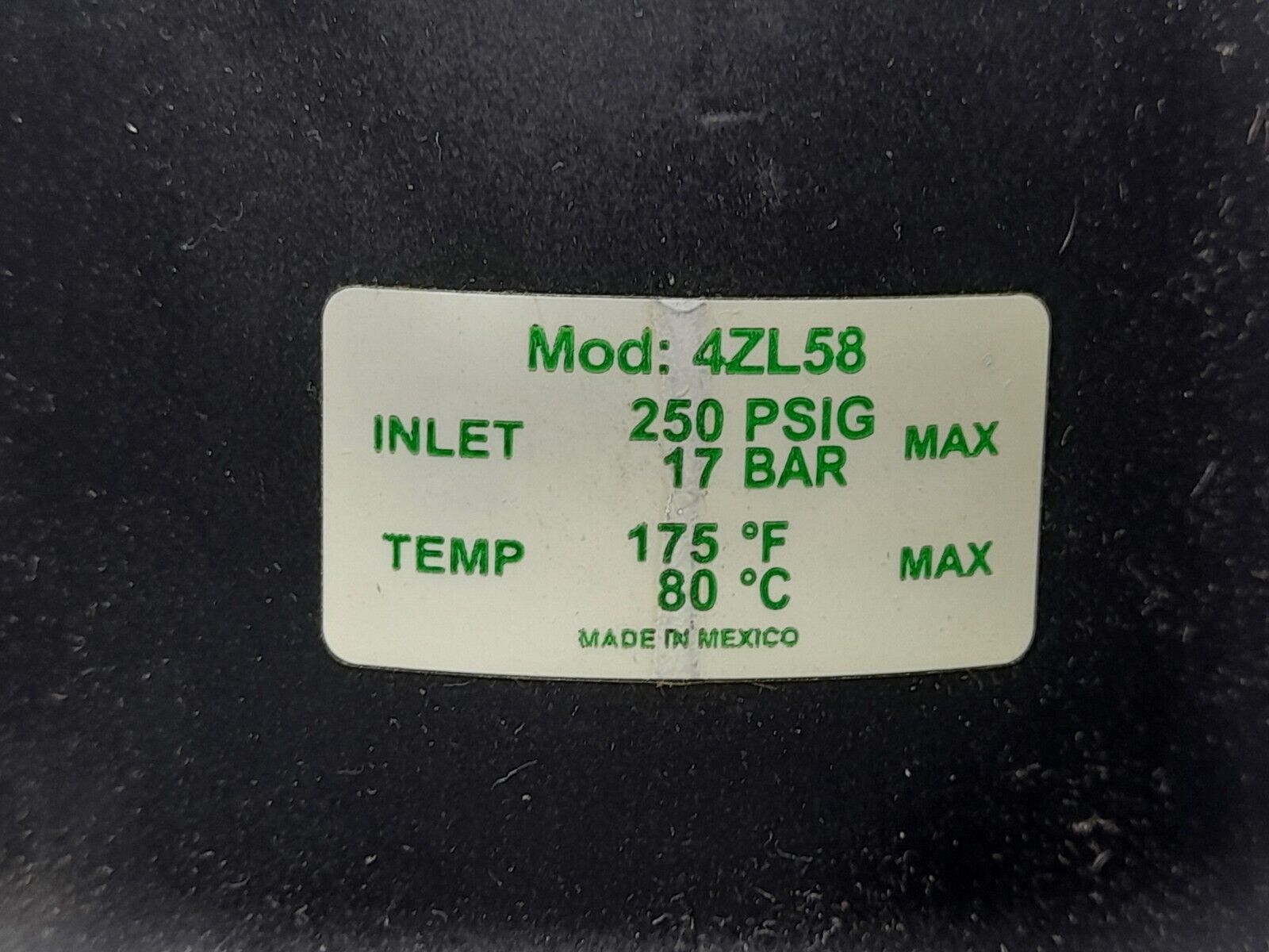 Speedair 4ZL99 Filter/Regulator/Lubricator 5 To 150 PSI 4ZL09 4ZM09 4ZL58