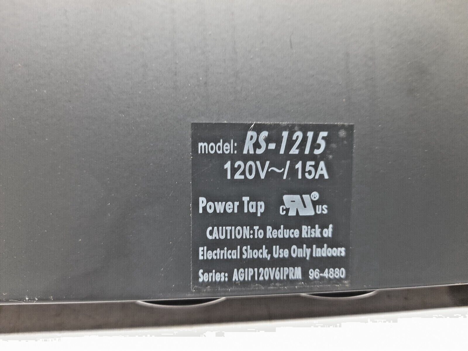 Tripp Lite RS-1215 Rack Mount Power Strip 120V~ 15A IB6464 9639AS1 RS1215