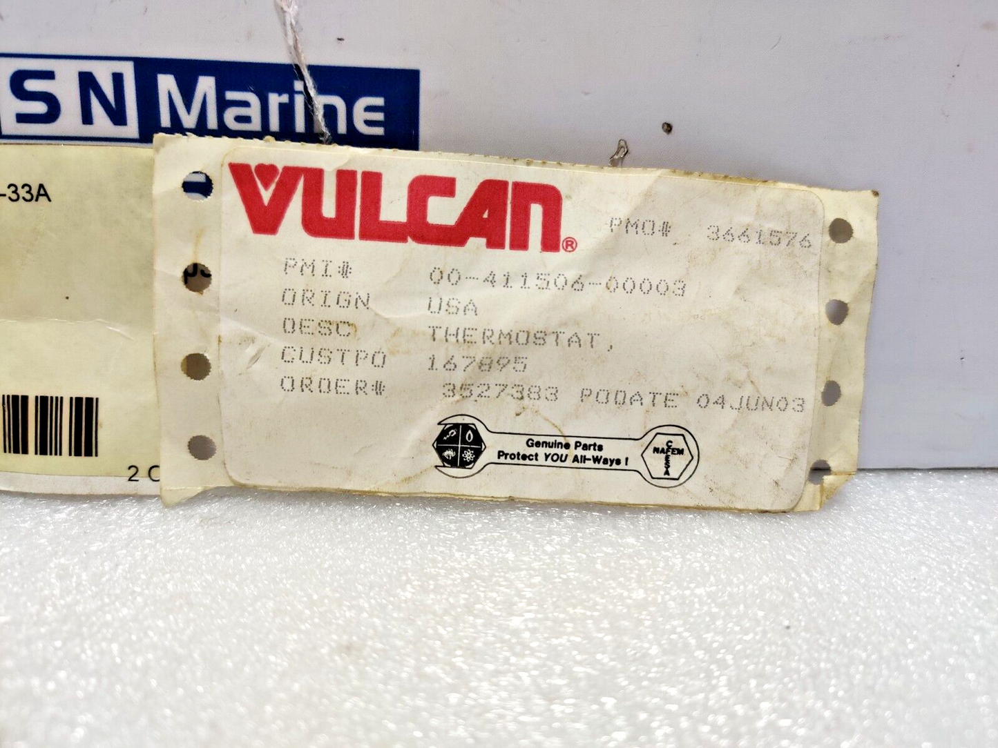 Vulcan Electric 411506-3 Thermostat KX-112-60 500VA PD 120-277VAC