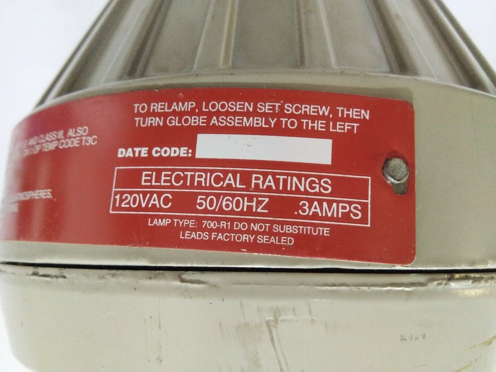 TOMAR ELECTRONICS 3200BEP EXPLOSION PROOF POWER STROBE COLOUR AMBAR