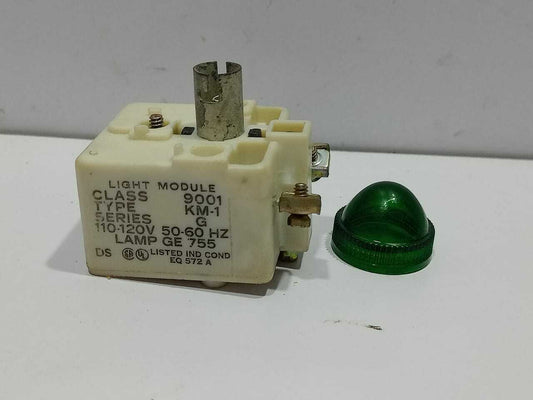 Square D 9001 KM-1 Light Module Series G 110-120V 50-60Hz Lamp GE 755