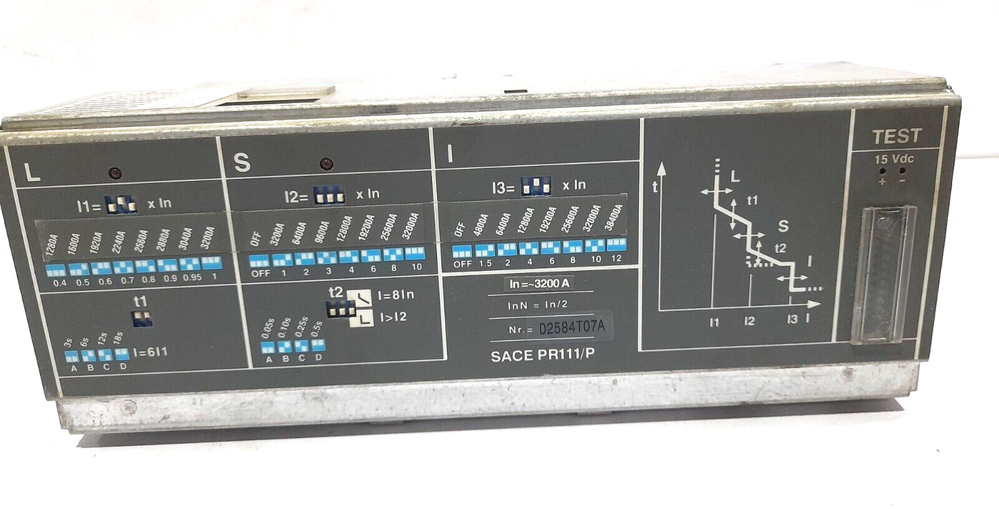 ABB SACE PR111/P 3200A Overcurrent Release Protection Unit