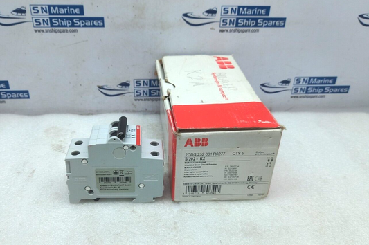 ABB S 202-K2 Moulded Case Circuit Breaker Cat.A 2CDS 252 001 R0277