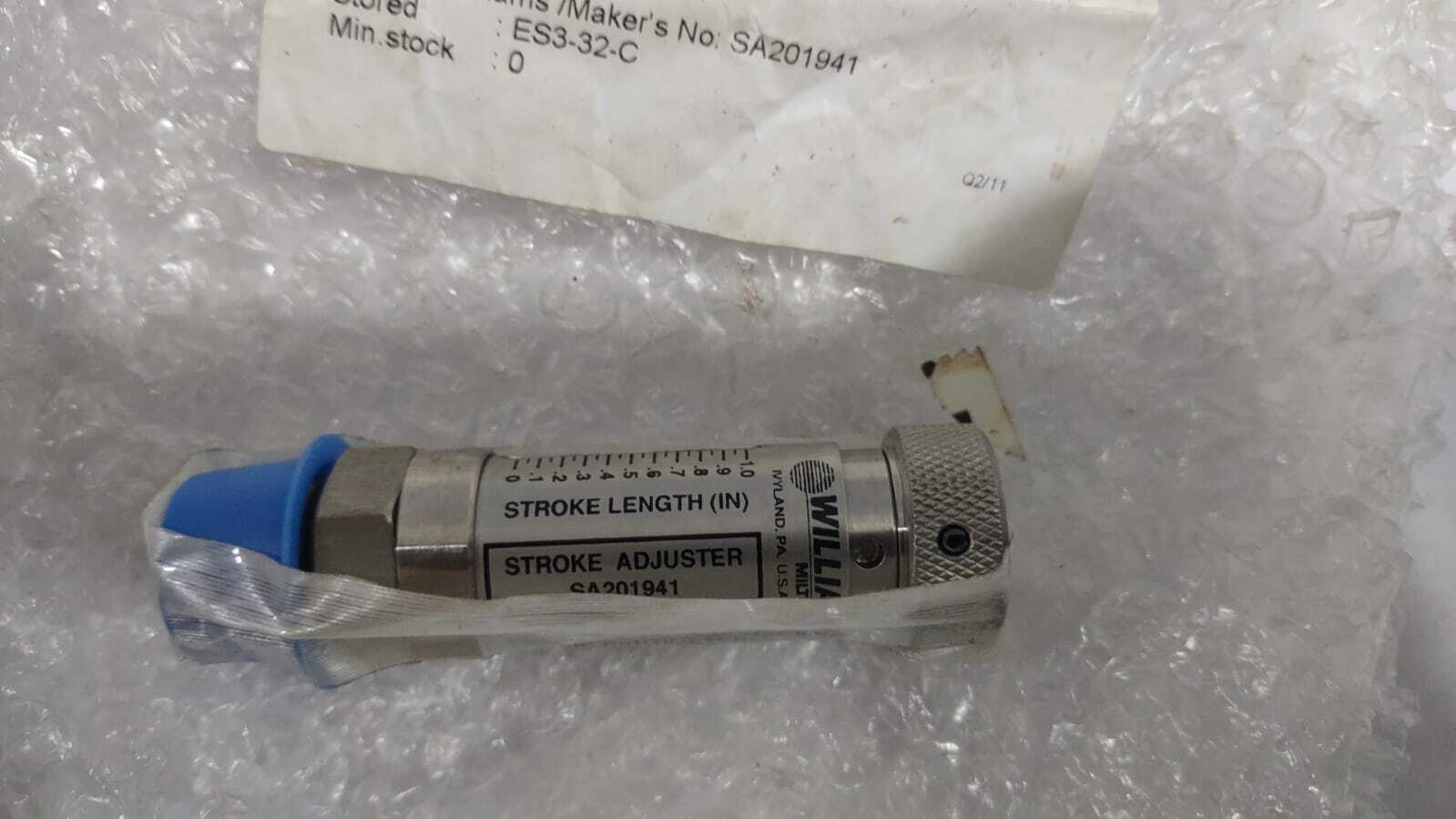 Williams P750X400 / SA201941 Stroke Adjuster 