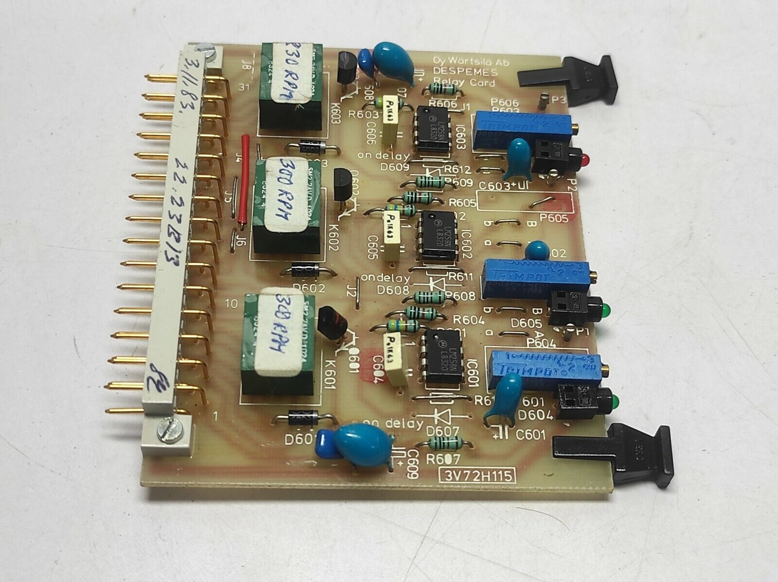 Wartsila 3V72H115 Relay Card 2223B001300 22.23B13