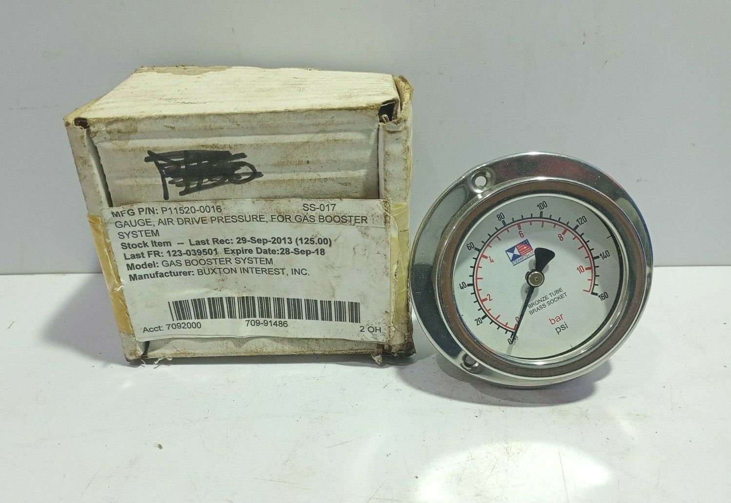 Tech Skotselv EN 837-1 316L Gauge Range 0-10 Bar