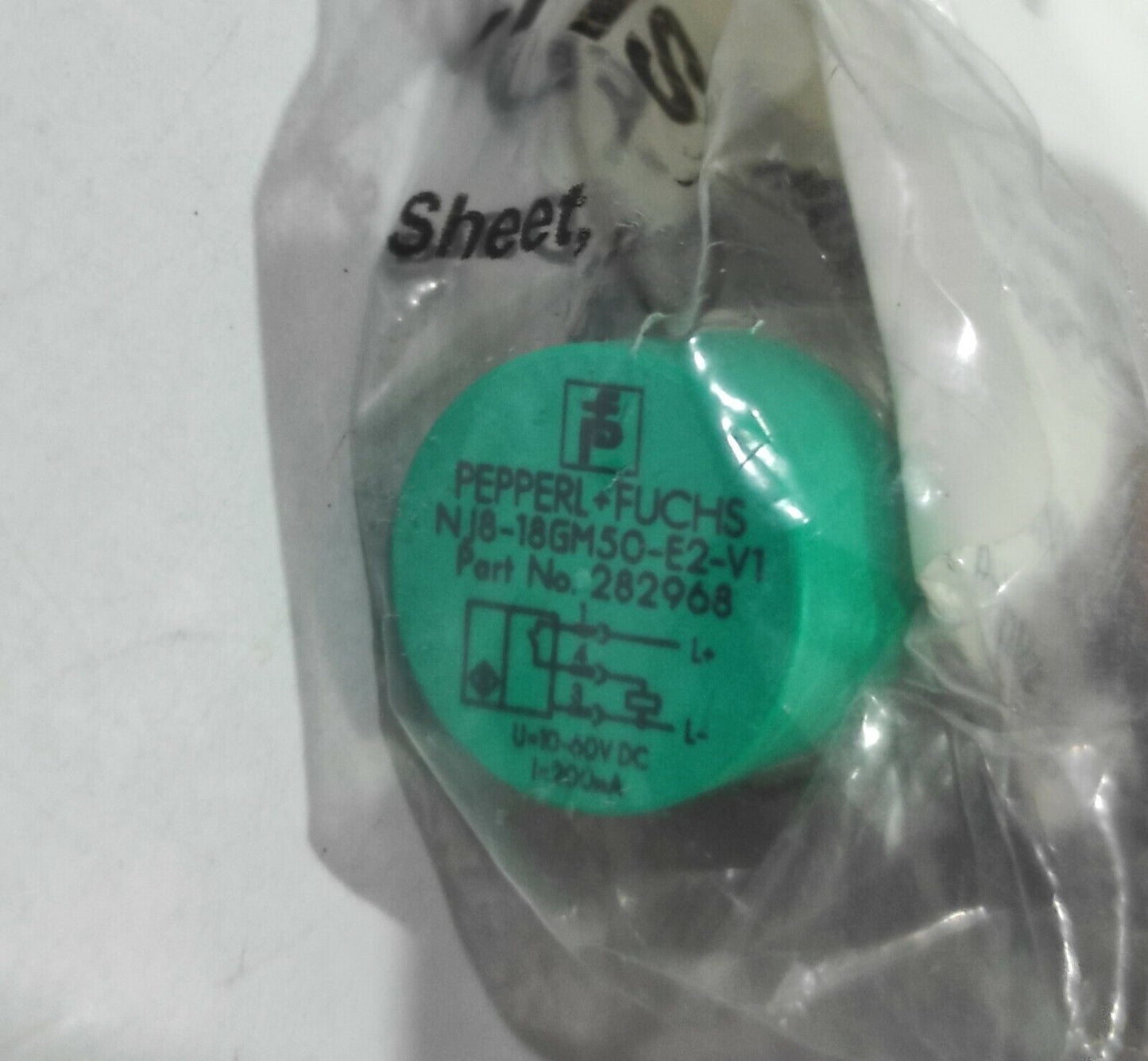 Pepperl Fuchs NJ8-18GM50-E2-V1 282968 Inductive Sensor NJ818GM50E2V1