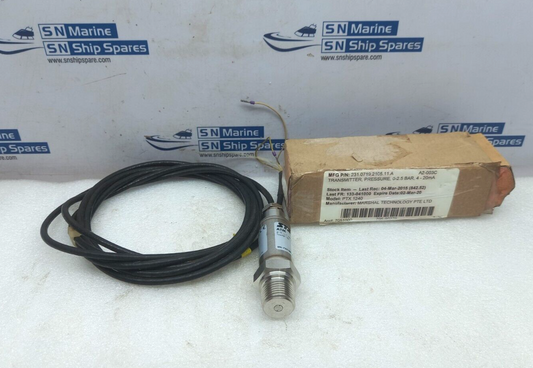 STS ATM 110723 Pressure Transmitter P 0-1bar g Out 4-20mA In 9-33VDC Tcomp -25-8