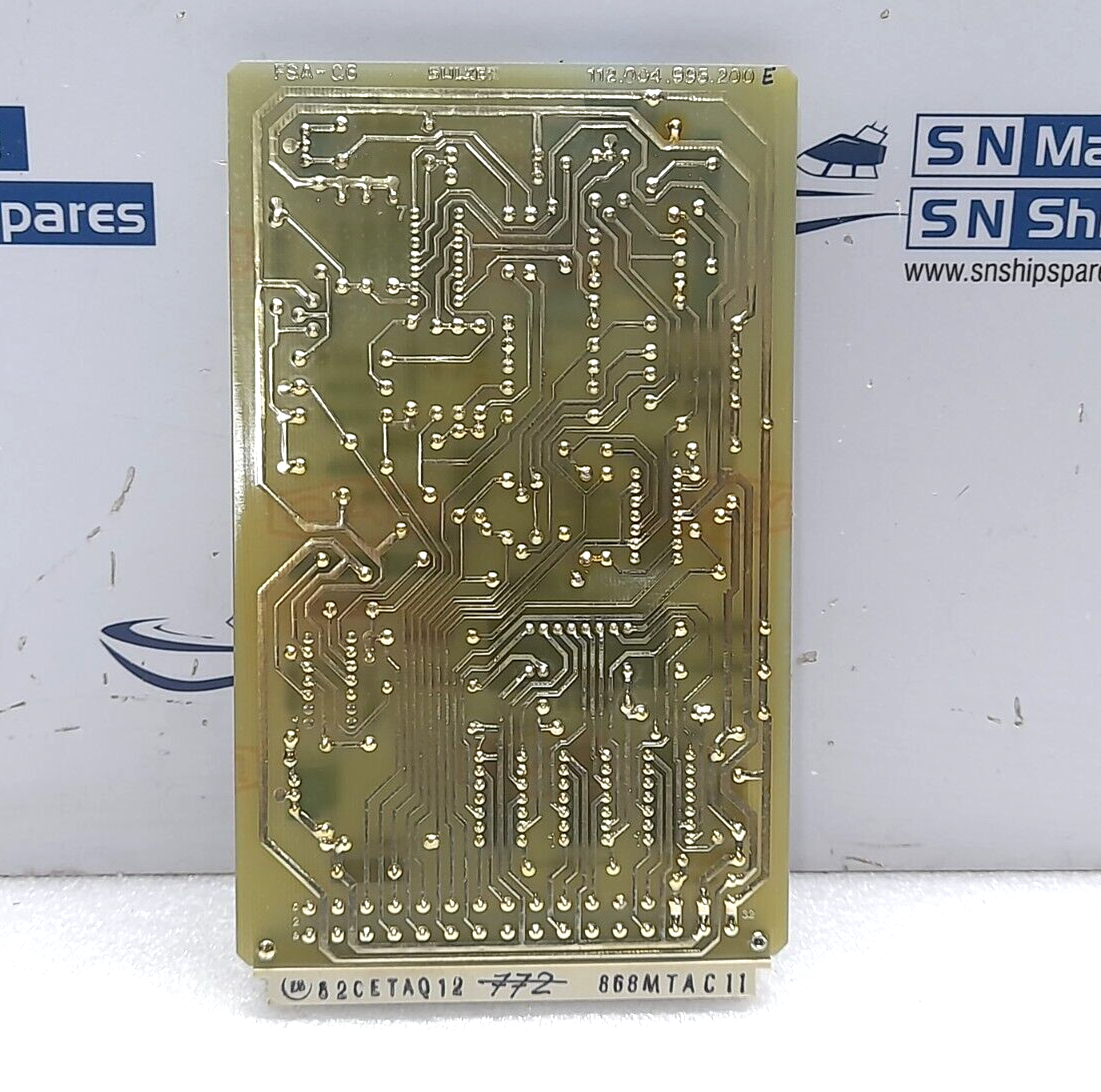Sulzer 112.004.995.200 E FSA-C6 PCB Wartsila 112004995200 596289849199