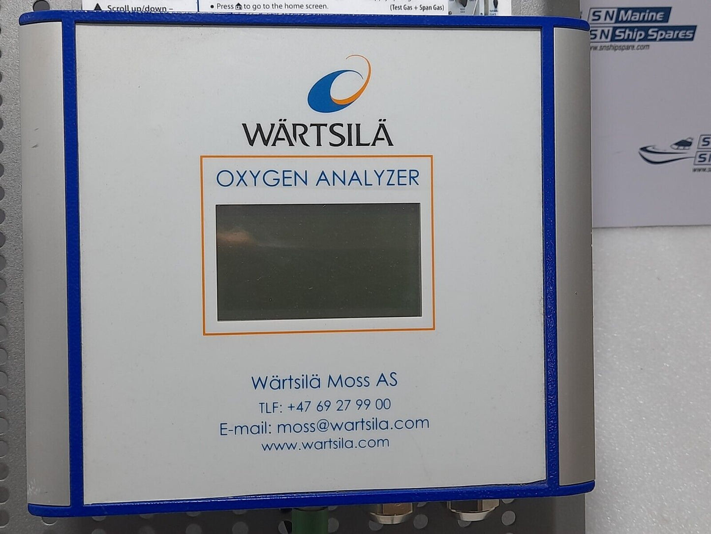 Wartsila 350753 N9374-014 Oxygen Analyzer Panel Hamworthy SN53-10 G36 H3600a
