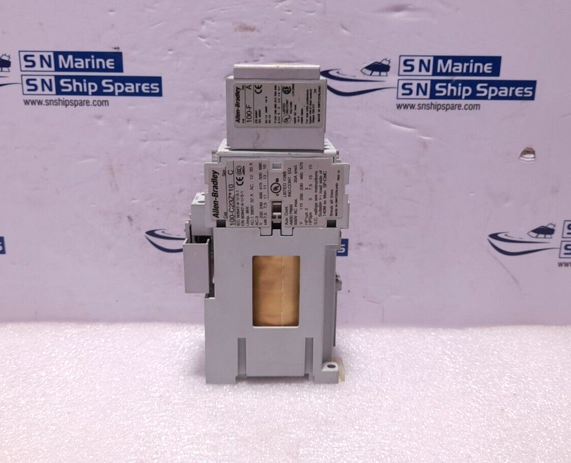 Allen Bradley 100-C23Z*10 Ser C Contactor 24VDC With 100-FA22 Ser A Auxiliary Co