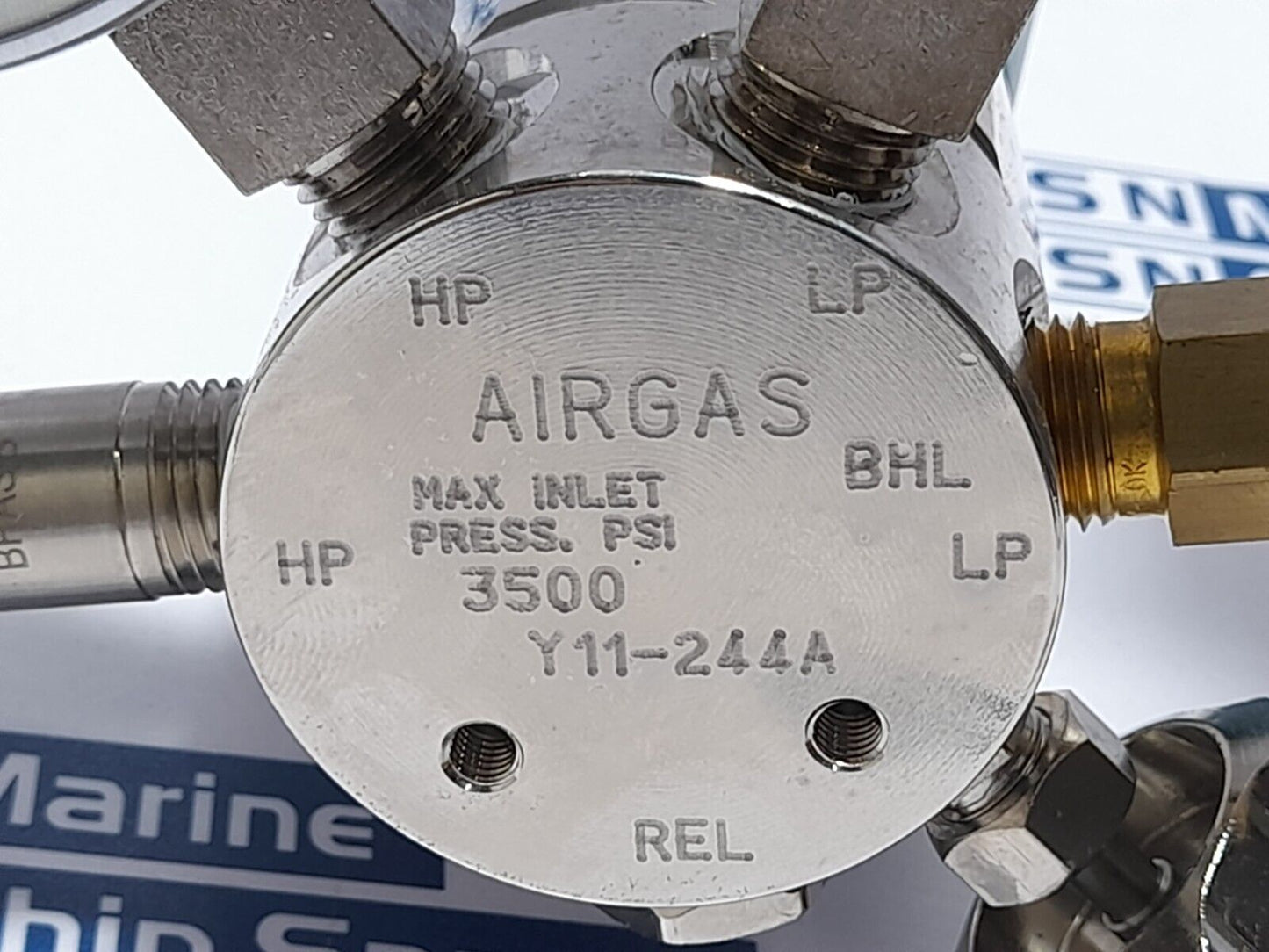 Airgas Y11FM244A580-AG Specialty Gas Regulator Y11-244A PMR1-012639 Flowmeter