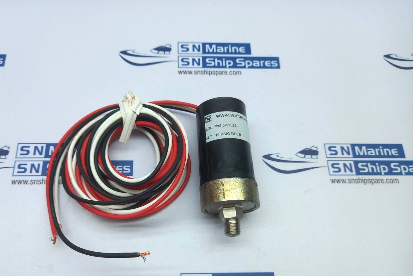 Whiteman P95-3-52L72 Pressure Switch 5A 250Vac Max Press 4000 NOV 78118900 (1)