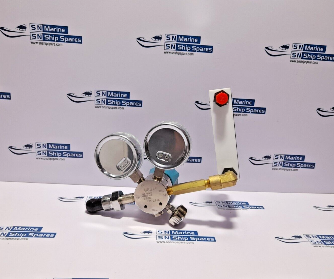 Airgas Y11FM244A580-AG Specialty Gas Regulator Y11-244A PMR1-012639 Flowmeter