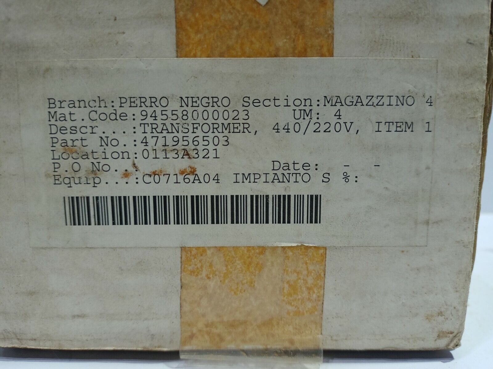 Transformator Teknikab 471 95 65-03 Transformer ENK 16312