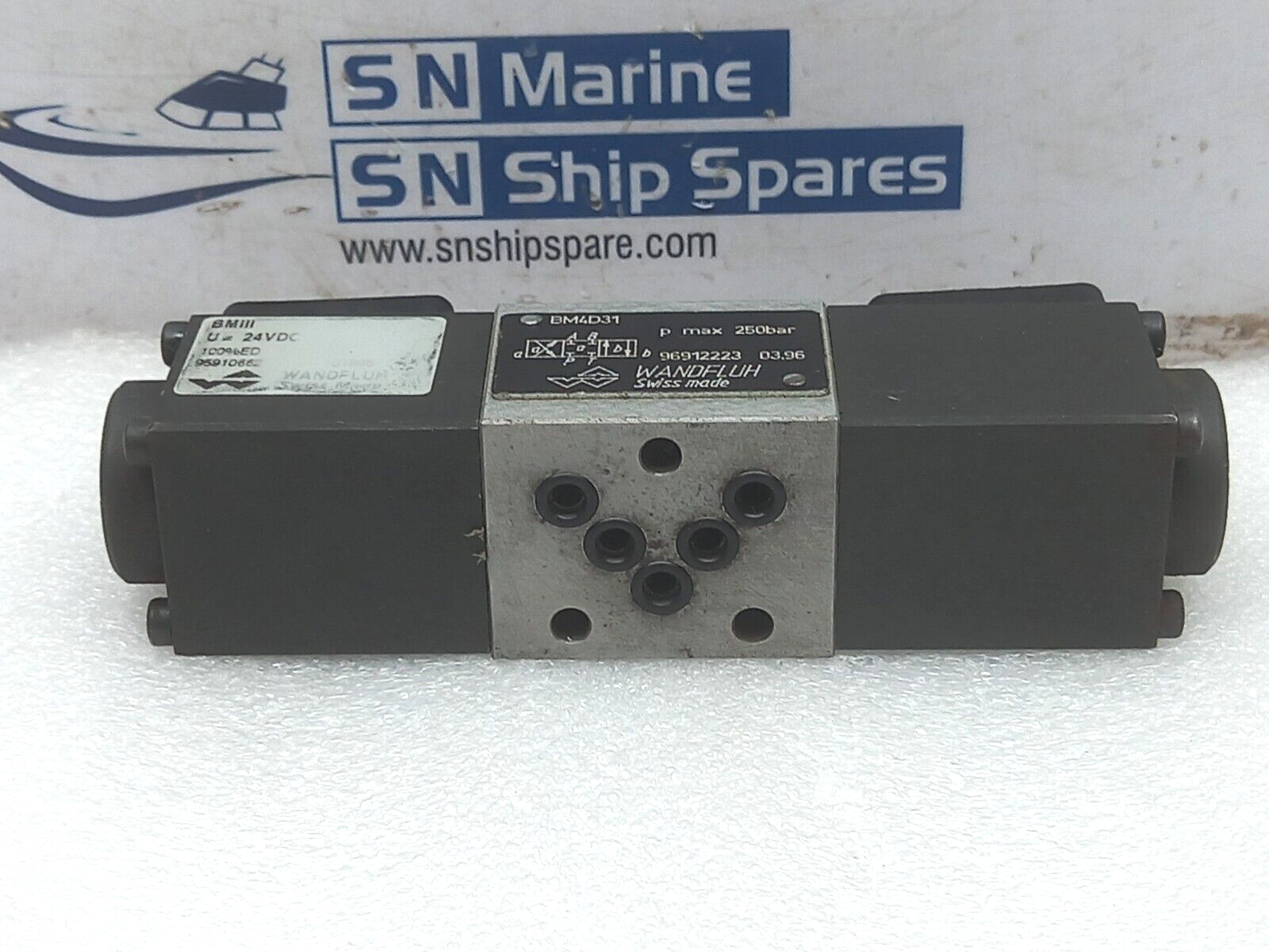 Wandfluh BM4D31 Hydraulic Solenoid Valve P Max 250bar