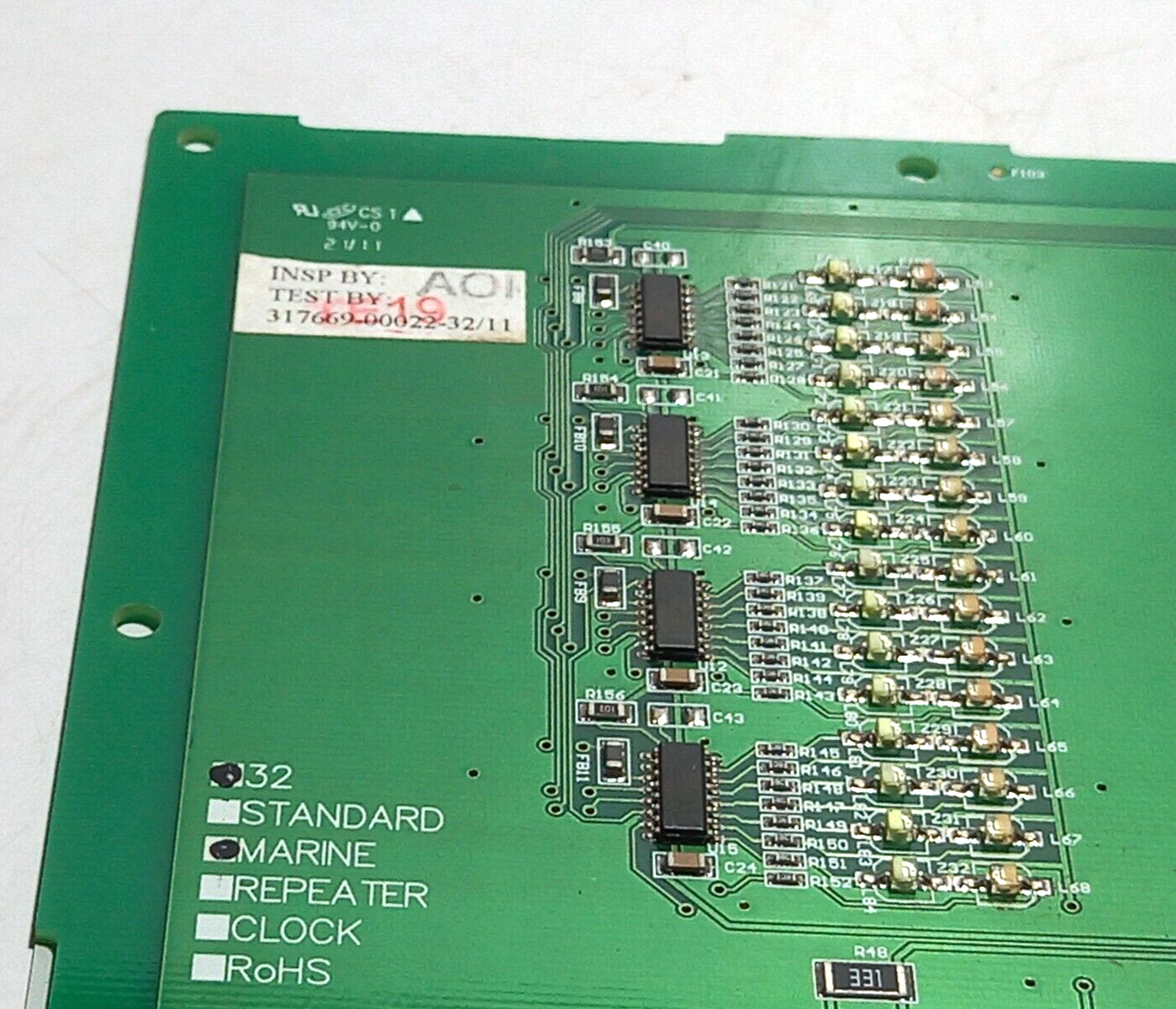 Tyco C1629 Issue 6 Display PCB T.S.P. 1800610-32