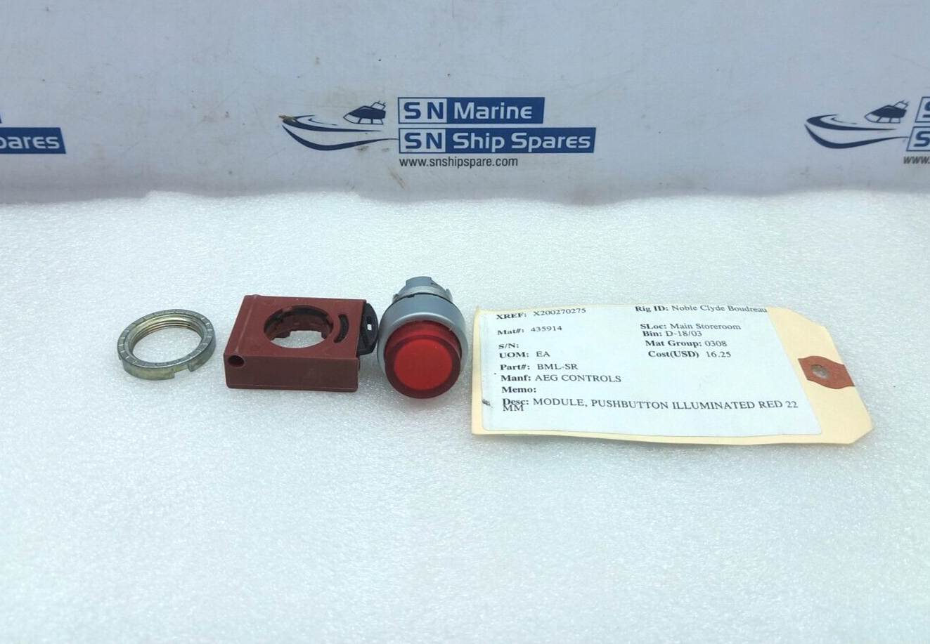 AEG Control BML-SR Illuminated Red 22 Pushbutton Module