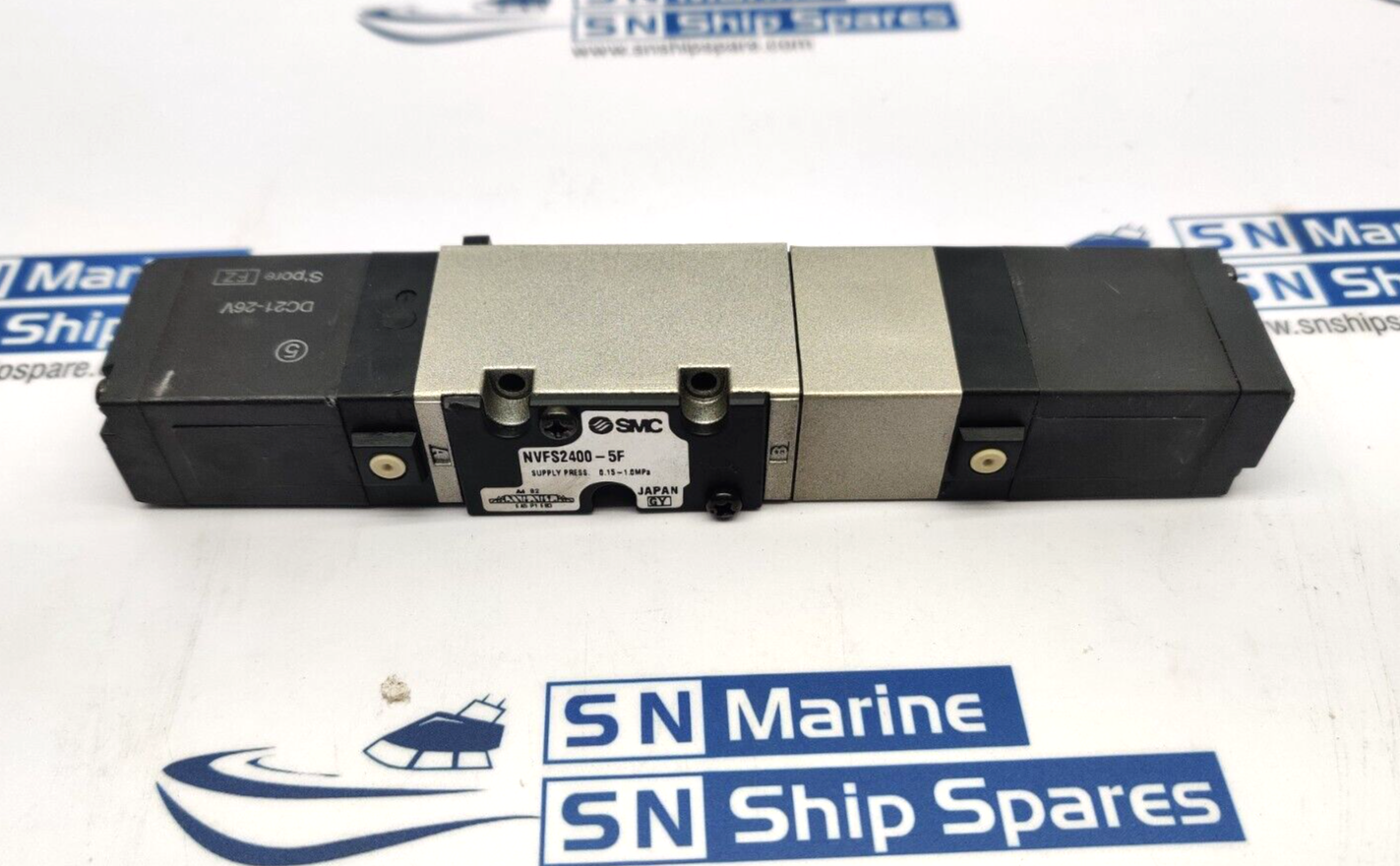 SMC NVFS2400-5F Solenoid Valve Supply: 0.15-1.0MPa Coil: DC21-26V