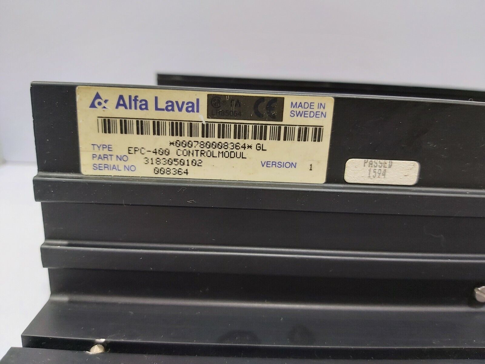 ALFA LAVAL EPC-400 CONTROLMODULE P/N 3183050102 VER-1 /3183045351/2 GL