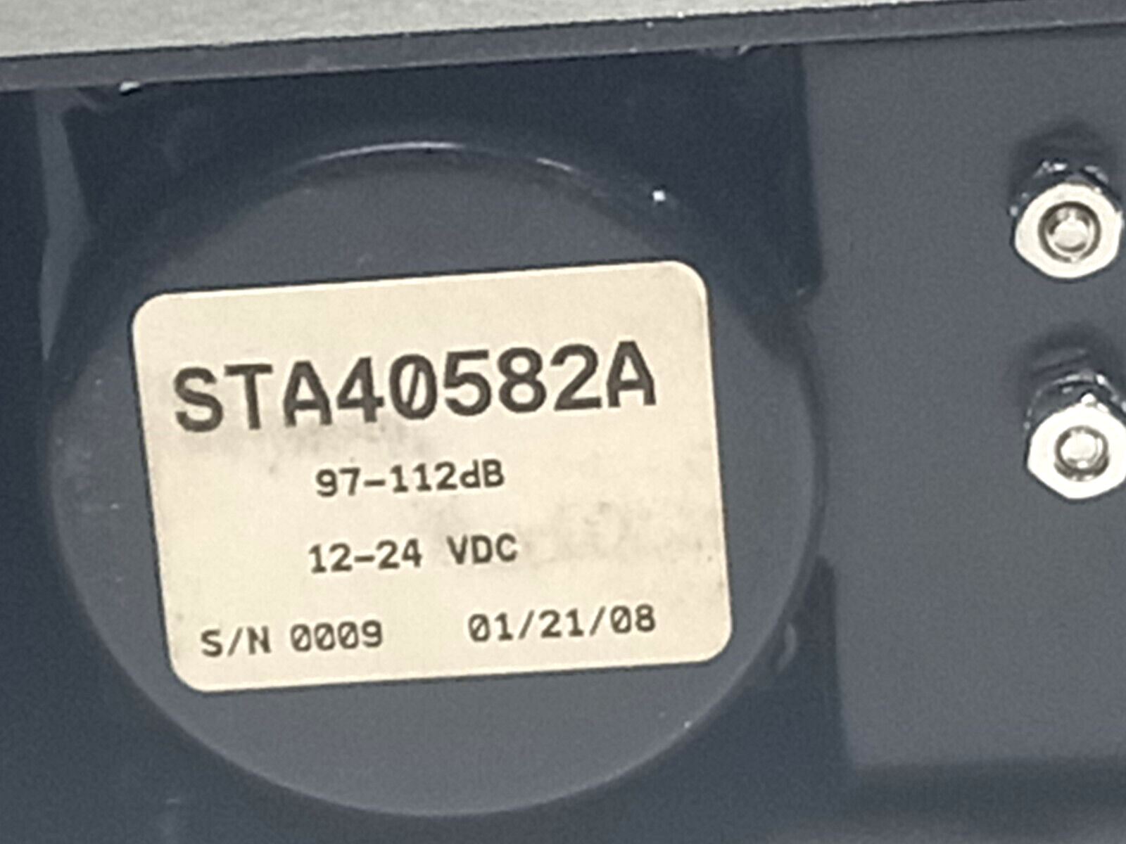 Superior Signals STA40582A Safe-T-Alert Back-Up Alarm 4000 Series 97-112dB 12-24