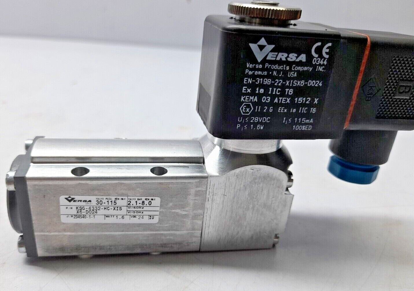 Versa KSG-4332-HC-XISX6-D024 Four Way Solenoid Valve Versa EN-3198-22-XISX6-D024